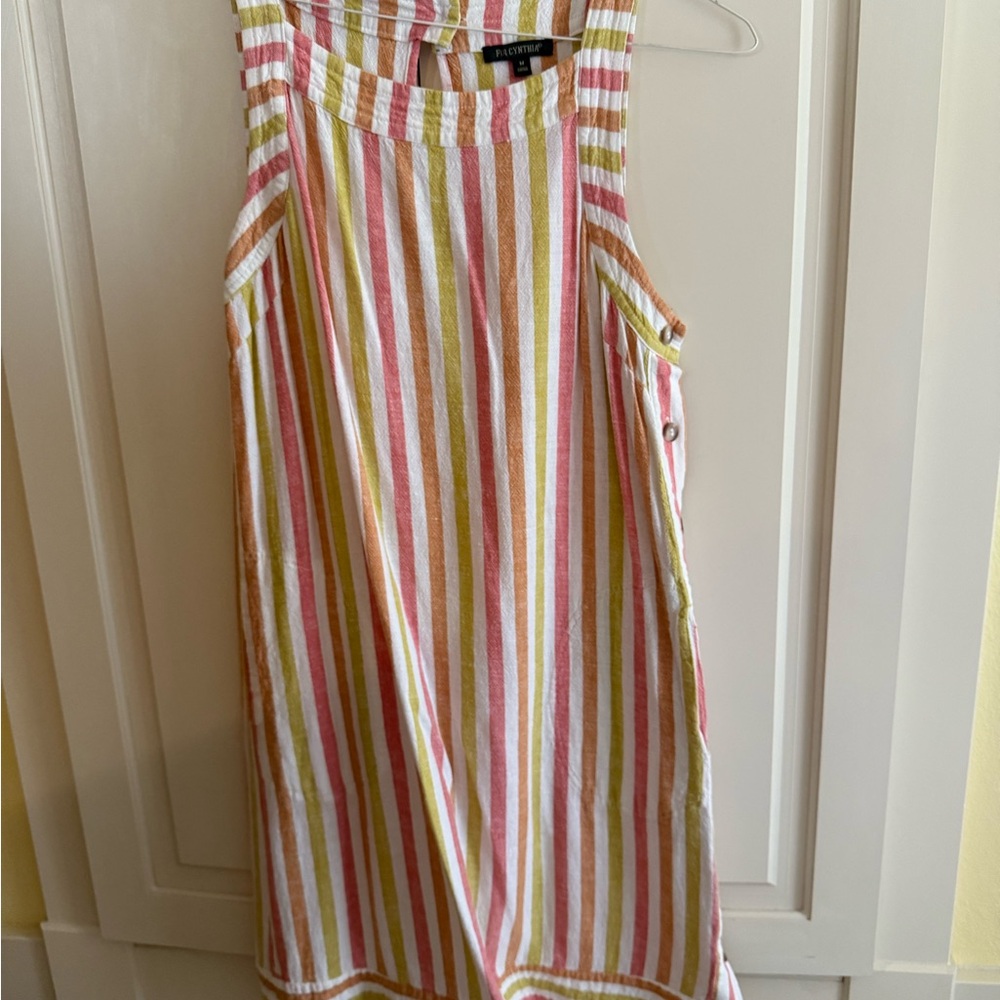 For Cynthia Multicolor Striped Dress